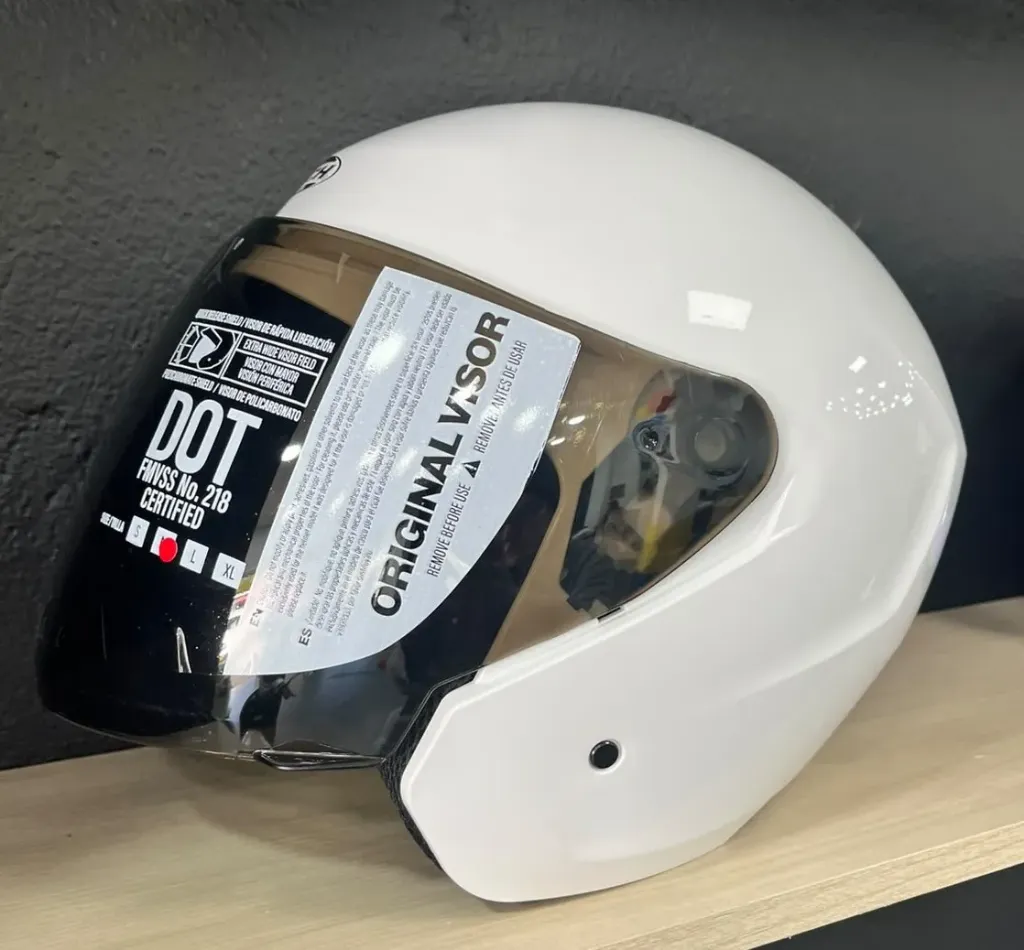 Casco Abierto TECH - DOT - Blanco