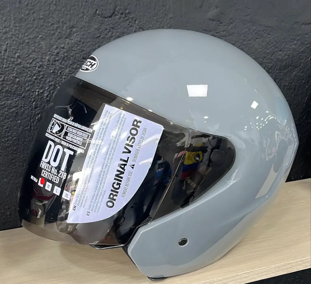 Casco Abierto TECH - DOT - Gris