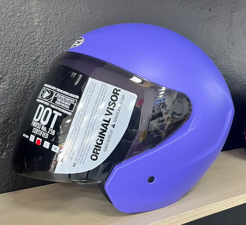 Casco Abierto TECH - DOT - Morado