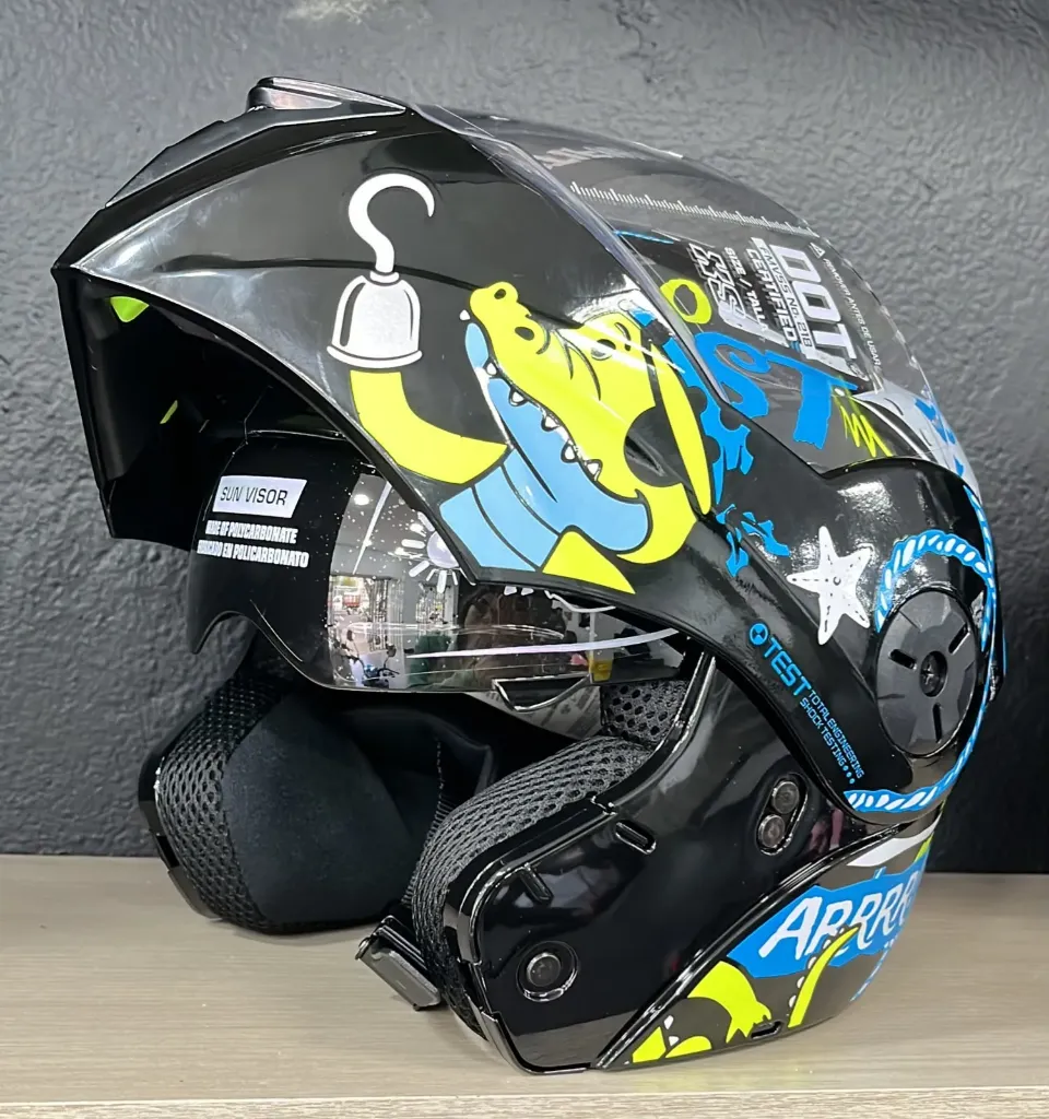 Casco Infantil (Niño) ICH Abatible DOT – Doble Visor